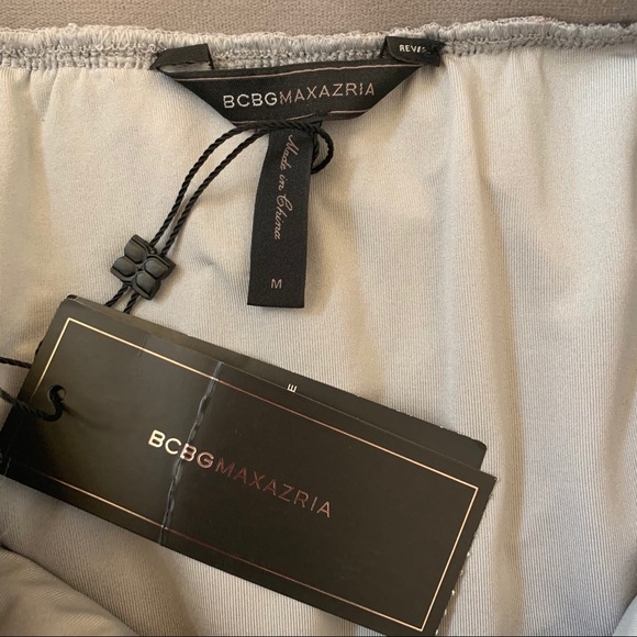 BCBGMaxAzria Grey Silver PAXTON Mini Skirt NWT B18/25 - Picture 5 of 10